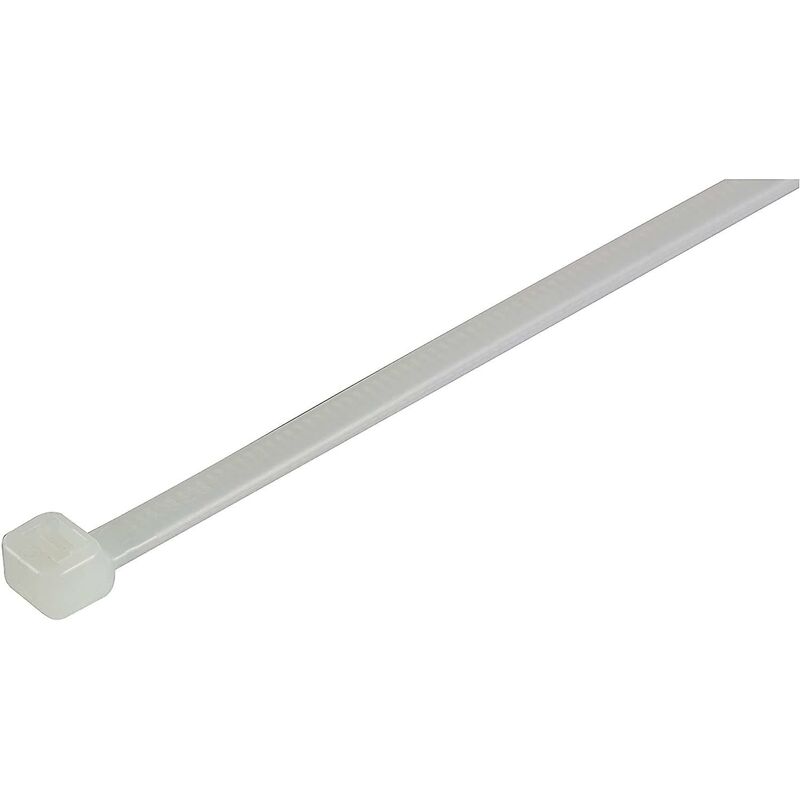 100 Pack Cable Ties, White/Natural, 370Mm X 4.8Mm, Premium Quality Plastic Cable Ties