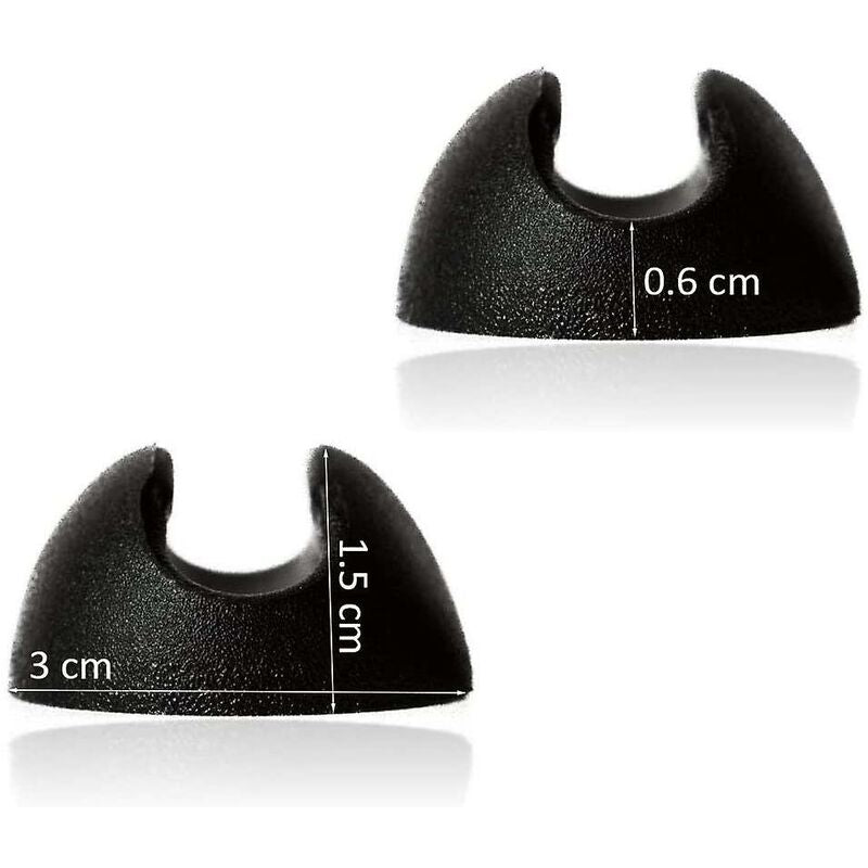 10 pcs Silicone Hairpin Furniture Leg Protectors - Black (10Mm)