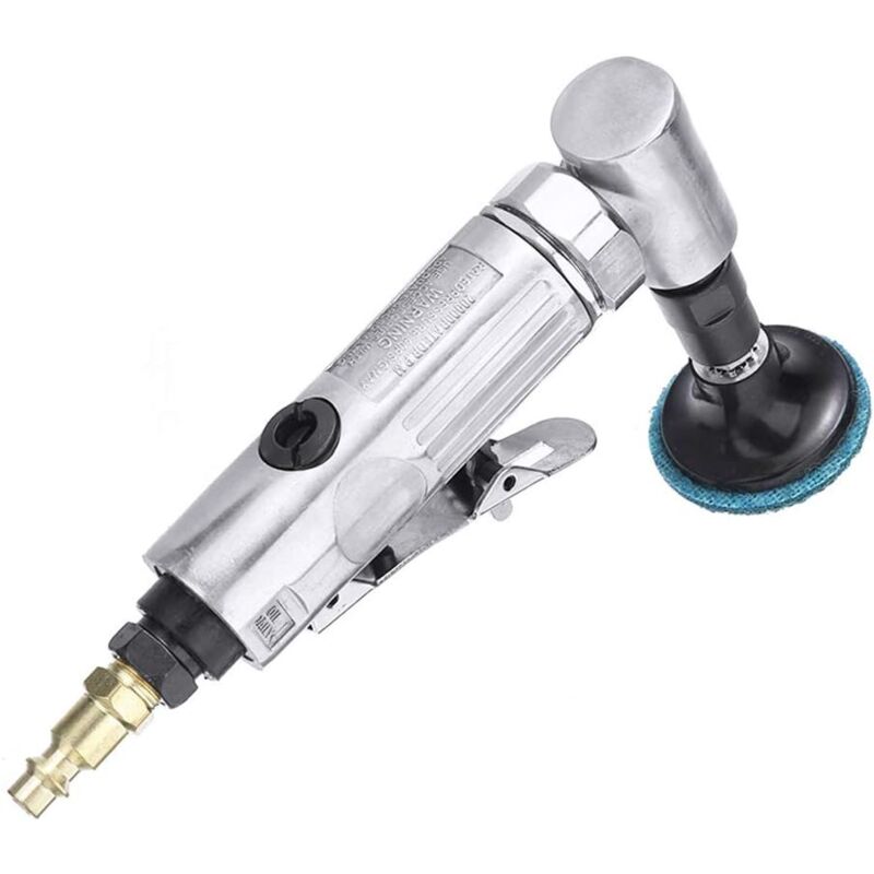 Air Die Grinder, 90° Bend Angle Grinder - 1/4" Air Inlet - With 2" Sanding Disc - Pneumatic Sander With Adjustable