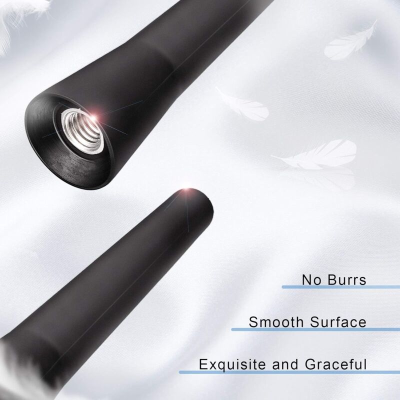 Autoparts Universal 65Mm Short Car Antenna Modified Carbon Fiber Style Black