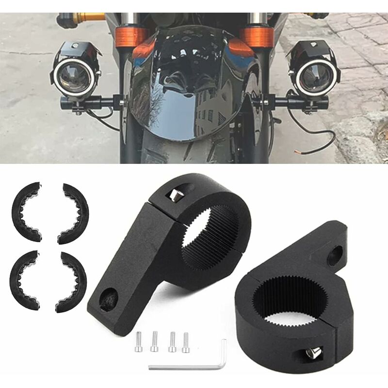 Universal 25Mm-30Mm Work Light Mounting Bracket Fog Light Bull Bar Bumper Mount Holder For Off-ROad Vehicle Car Truck