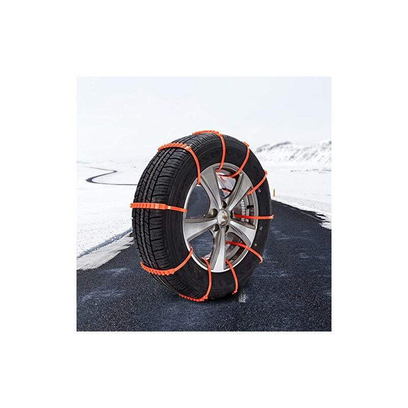 Tire Chain Snow Sock Tire Chains Universal Anti-Skid Tire Chains, Nylon Auto Reusable Emergency Car Universal Fit Snow