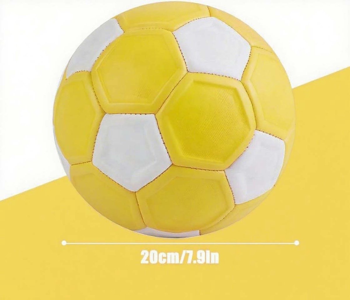 Curved ball for outdoor sports, 20 cm - fun - curved ball - perfect for children - yellow, new - new 2025