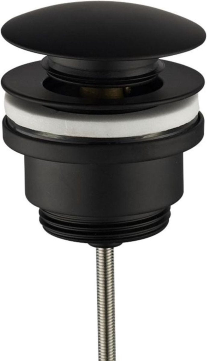 Bouchon de vidange de luxe Click 1¼ "noir matt