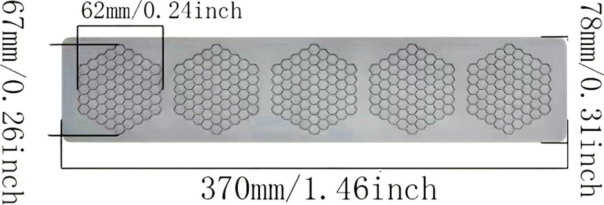 Honeycomb silicone mold / tile mold