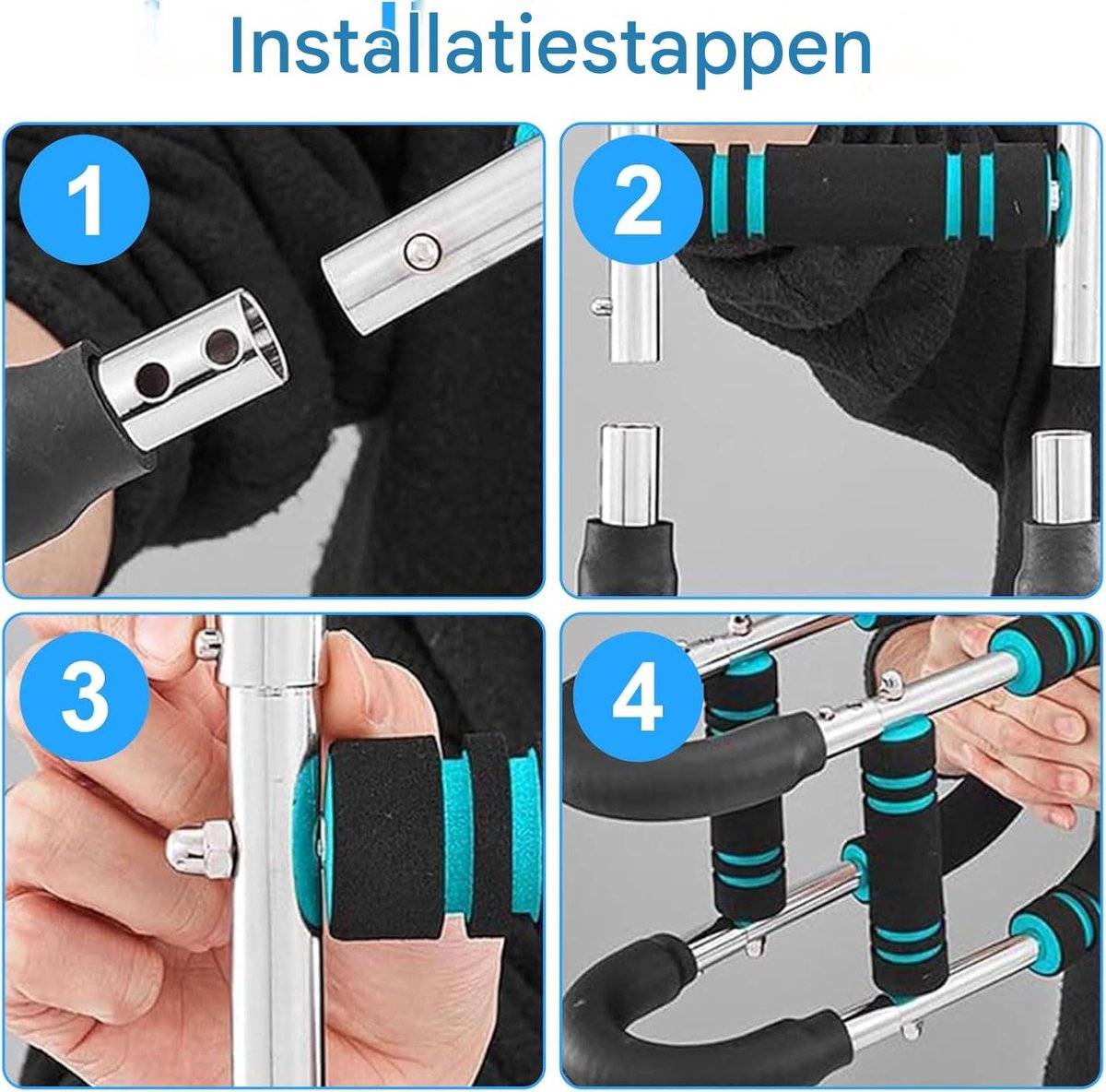 Arm Trainer - U-Shaped Twister - Adjustable Chest Enlarger with 3 Resistance Levels - Detachable Fitness Chest Enlarger - Portable Arm, Chest, and Shoulder Trainer
