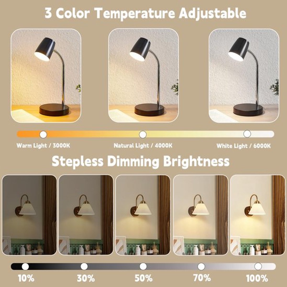 Set of 2 USB rechargeable bulbs with remote control - Battery-operated lamp bulbs - Rechargeable RGB color-changing bulbs - 12 color temperatures - Adjustable brightness - Wireless night light - 800 lm
