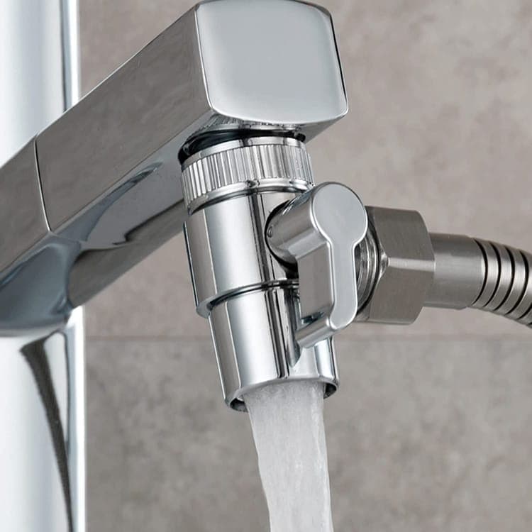 Kitchen Faucet Diverter Valve with Skimmer T-pipe Adapter for Hand Shower, Compatible with M22 M24 G1/2 Connections