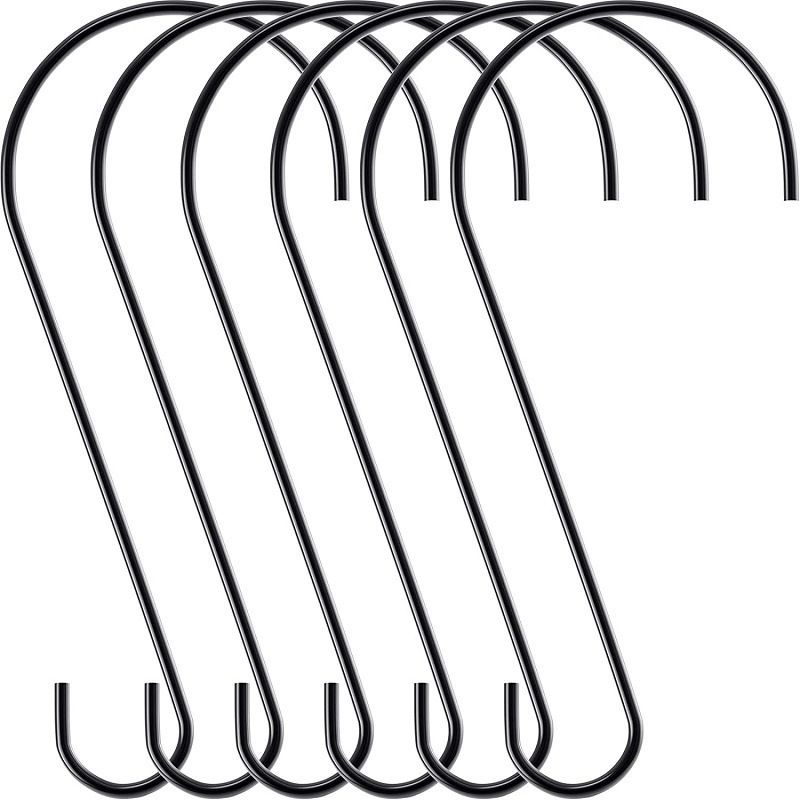 Hanging Multi-functional S Hook (Metal) Size: 305mm Color: Black for Birds (1pc)