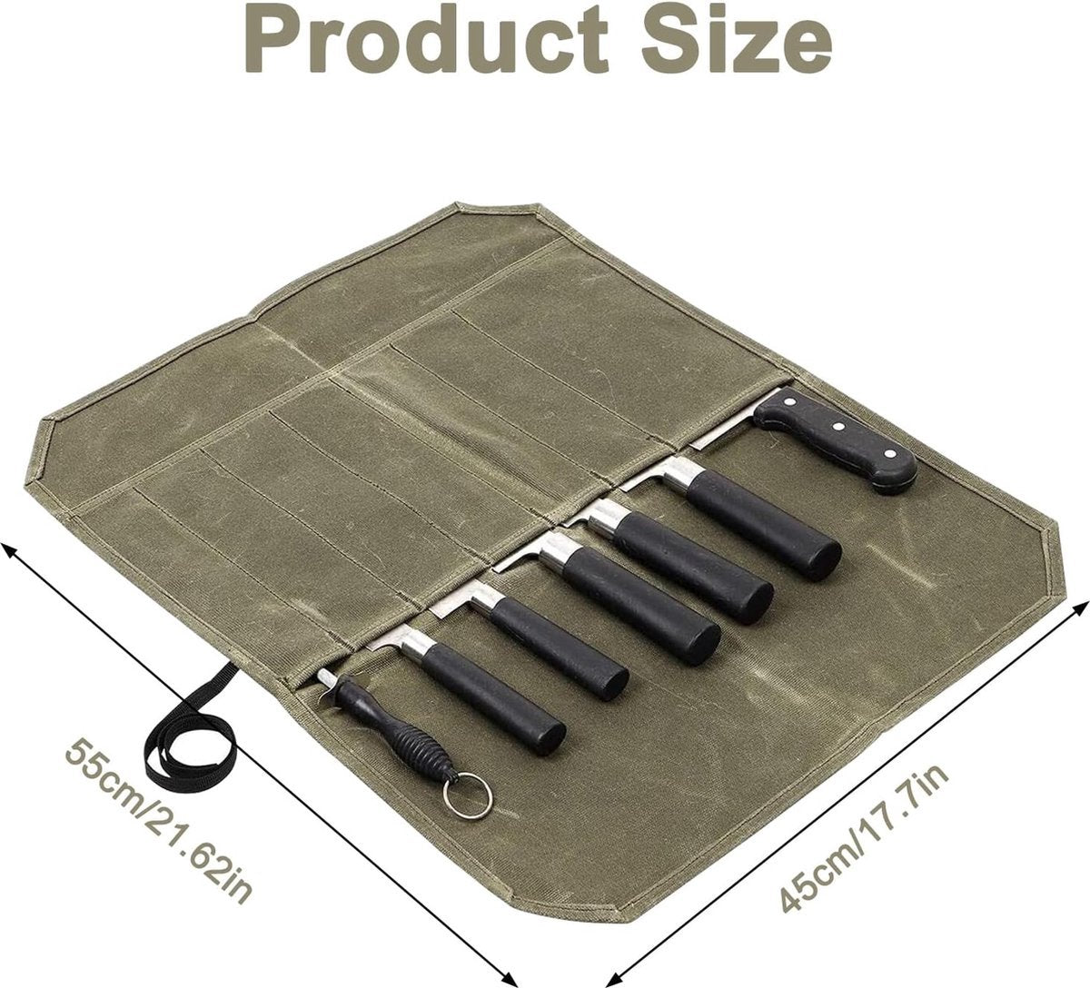 Chef Tools Protector - Roll Case Knife Folder - Cookware - Chef's Fashion - Knife Folder - Knife Bag - Storage Bag - Knife Set Storage Bag - Knife Case for 12 Knives - Kitchen Set - Chef Knife Roll Bag - Portable Knife Bag - Knives Not Included!