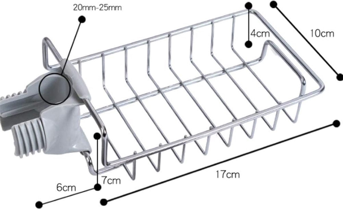 Sink Organizer - Countertop Organizer - Dishcloth Holder - Countertop Organizer - Kitchen Organizers - Storage and Organization - Dish Brush and Sponge Holder for Sink - Kitchen Faucet - Soap Holder - Drying Rack - Bathroom - Countertop Storage Rack - Sta
