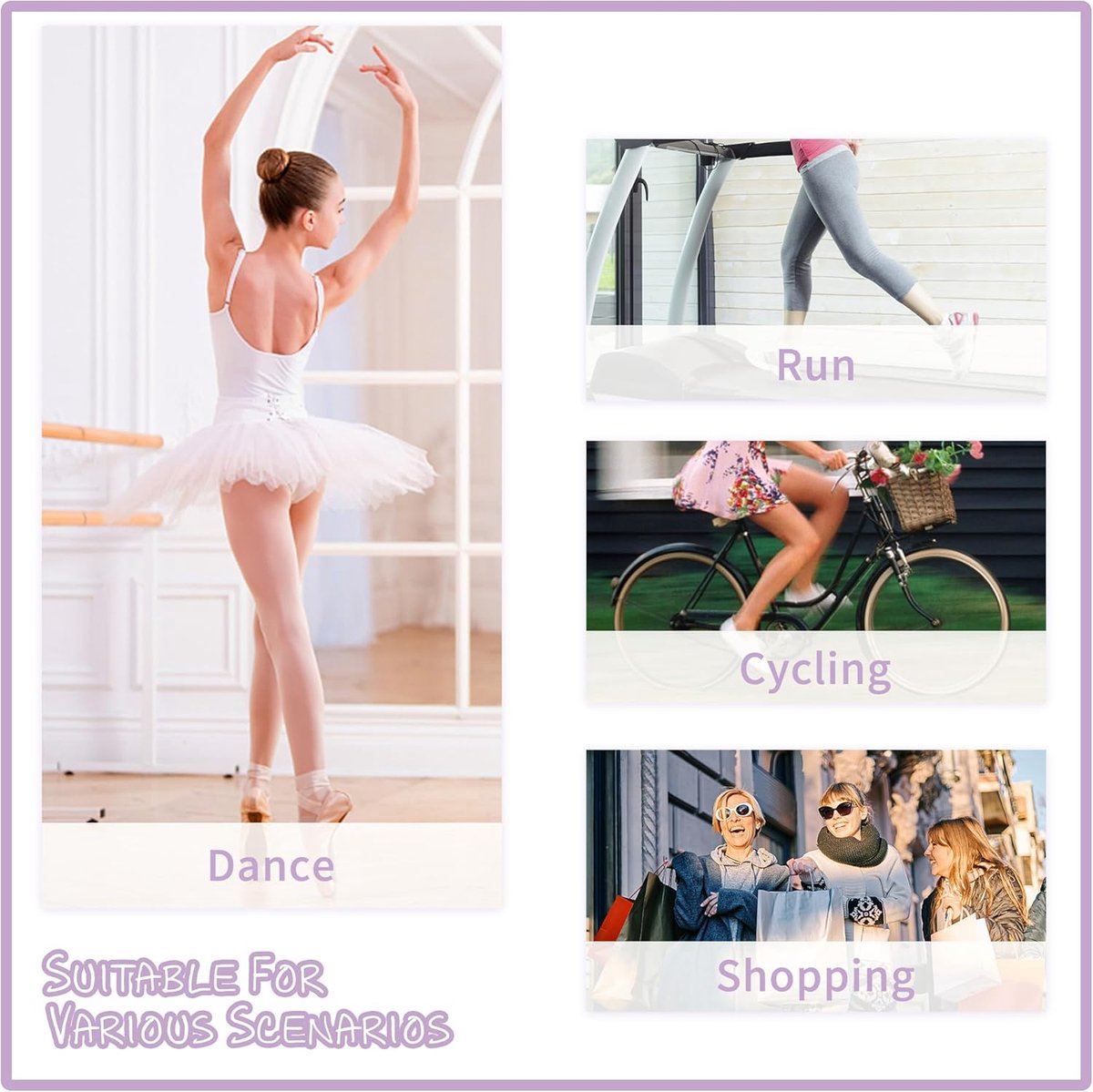 pairs - Silicone gel toe protectors - soft ball of the foot - metatarsal ballet pointe toe cap - with hole toe protection - toe protectors - insole - 2 pairs white + 2 pairs beige - 9.2*11 cm
