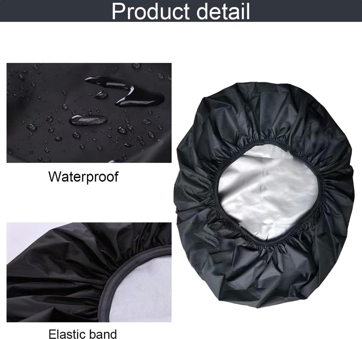 Bicycle crate cover - Bicycle covers - Rain cover - Rain cover for bicycle basket - Rain cover for electric vehicles - Waterproof bicycle basket cover - Universal waterproof bicycle basket protector - Dust cap - Adjustable cover - Water-resistant - 54*47