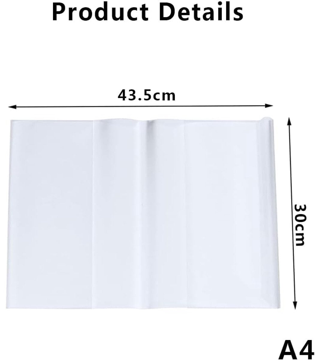 Book Sleeve - 10 pieces transparent A4 notebook cover - book cover - Book Sleeve - A4 book cover - Book Sleeve - Insert folders - paper book protector - transparent notebook cover - transparent notebook cover - Transparent