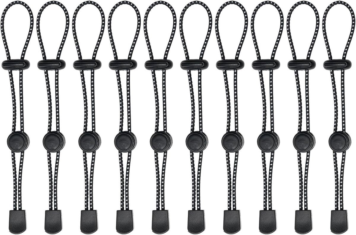 Backpack - trekking pole holders - straps - elastic cord - hiking cord - pole attachment buckle - adjustable trekking poles - for camping, hiking, mountaineering, tactical bag accessories - 10 pieces