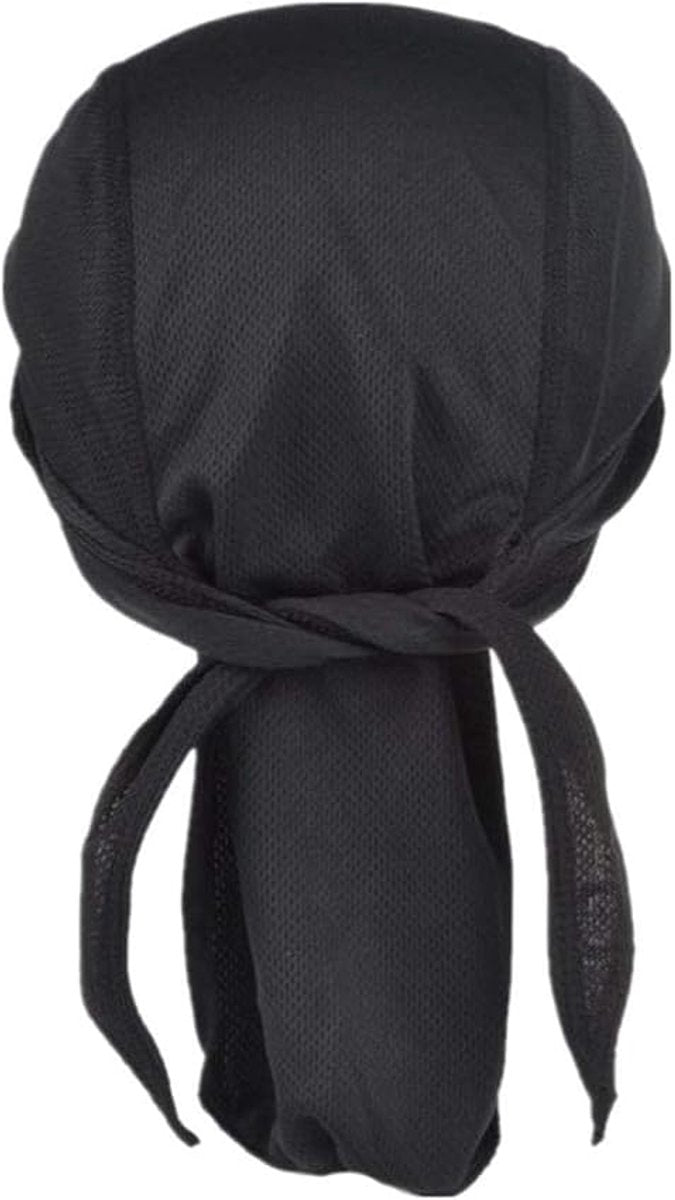 4 pieces - Cycling Cap - Frost Cap - Cycling Headscarf - Skullcap - Sweat-Wicking Beanie - Beanie - Headband - Quick-Drying Pirate Hat - Outdoor Beanie - Hip Hop Hat - Motorcycle Headscarf - Sweat-Wicking Skull Caps - Bandana for Men & Women - Black