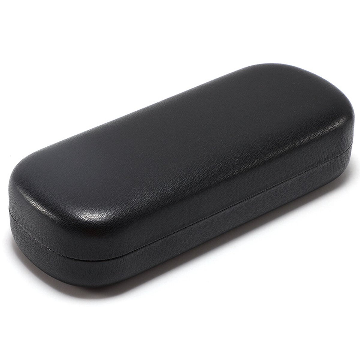 Glasses case - glasses case for men and women - sturdy case - sunglasses case - black - PU - 160*64*36mm