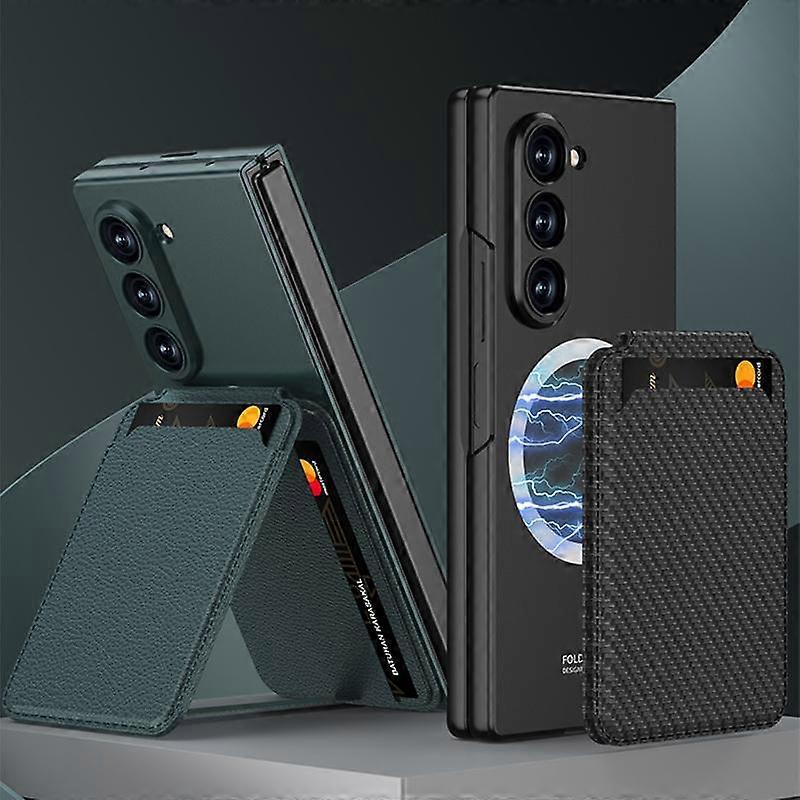 Magnetic Card Slot Case For Compatible with Samsung Galaxy Z Fold7 5G Samsung Grey