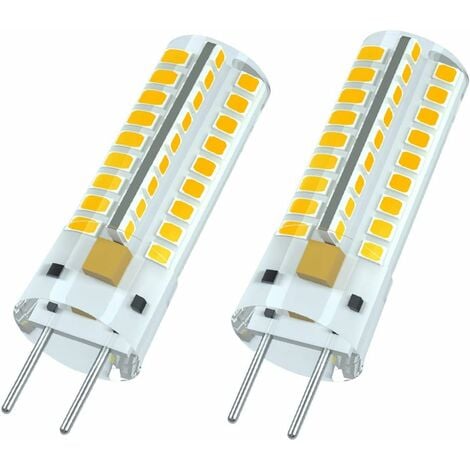 G6.35 LED Bulb 12V 7W 50W Equivalent Warm White 3000K 360 Degree Beam Angle for Cabinet Lighting Non Dimmable 2 Pack