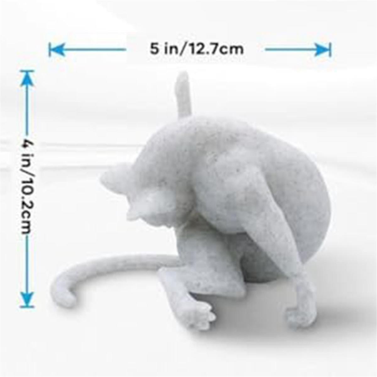 Cat Figurines Sculpture Decor for Cat Lovers, Funny Home Statue