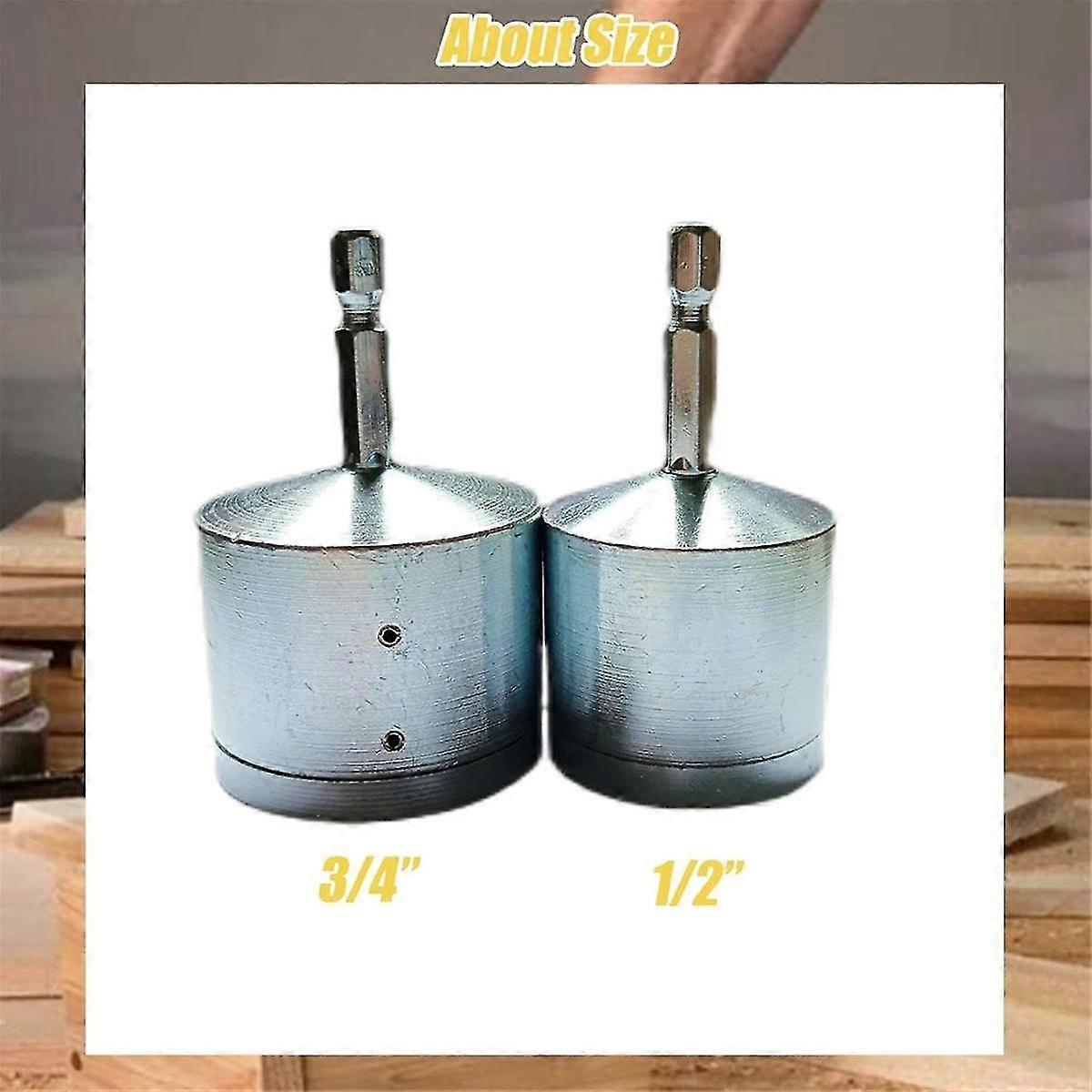 2-Pack Copper Pipe Cleaning Brush, Full-Metal HVAC Pipe Cleaning Brush for Drill Power 1/4in Shaft