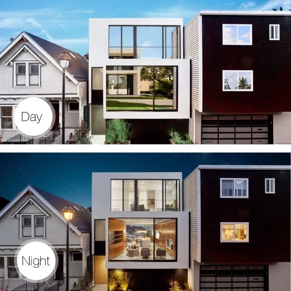 One-way mirror window film solar protection glass sticker - Advertising - Blue silver 40x300 cm Blue-silver 40x300 cm Blue-silver 40x300 cm