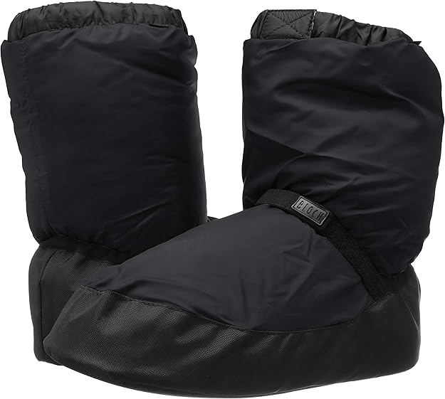 Compatible with Unisex Warm-Up Bootie Dance Shoes Black Sizes 34 35