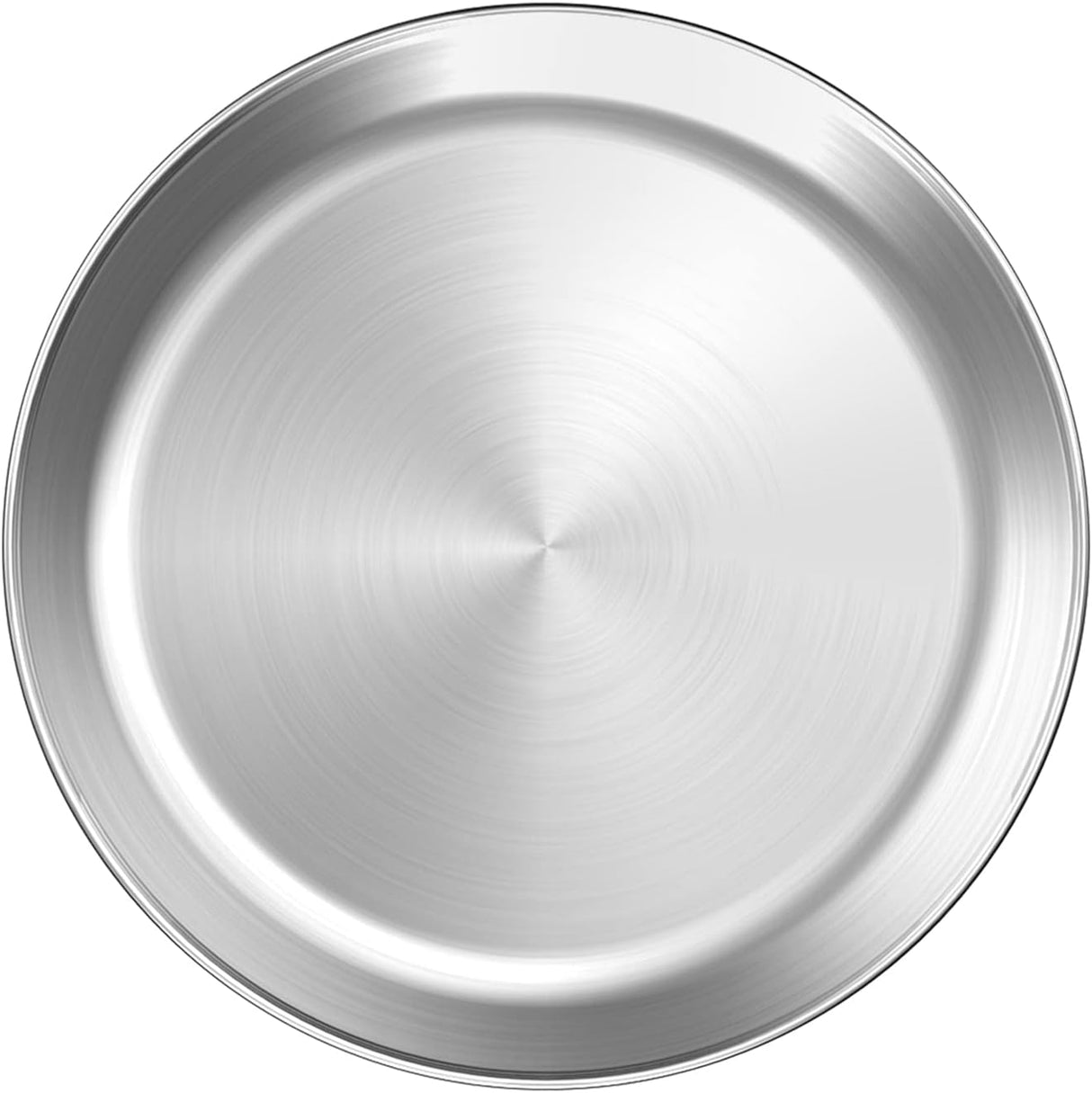 Stainless Steel Pizza Pan Round Pizza Tray, Round Pizza Plate For Pie Cookie Pizza Cake, Non Toxic & Heavy Duty, Brushed Finish & Easy Clean & Diameter 11.8 Inch