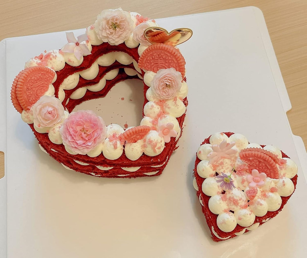Siking Stainless Steel 4 / 6 / 8 Inch Heart Cake Ring Mold Heart Cutter Pancake Mold For Mousse Cheese Cookie Salads Onigiri (Heart) H 11- 2