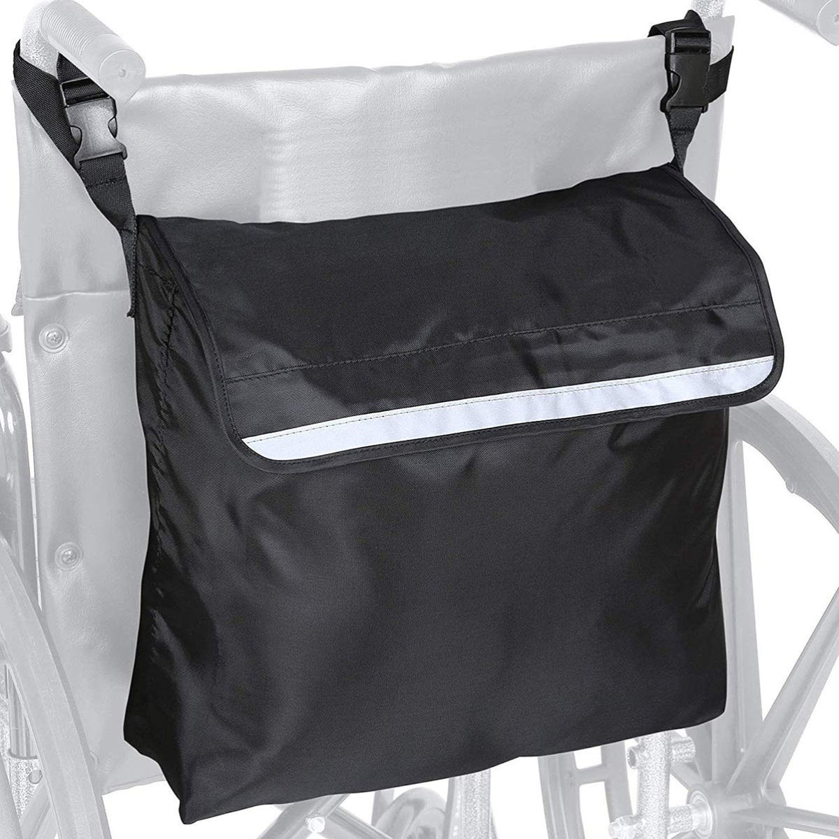 Wheelchair Pouch Wheelchair Bag Waterproof Large Wheelchair Accessories Bags to Hang on Back and Wheelchair Backpack Storage Bag