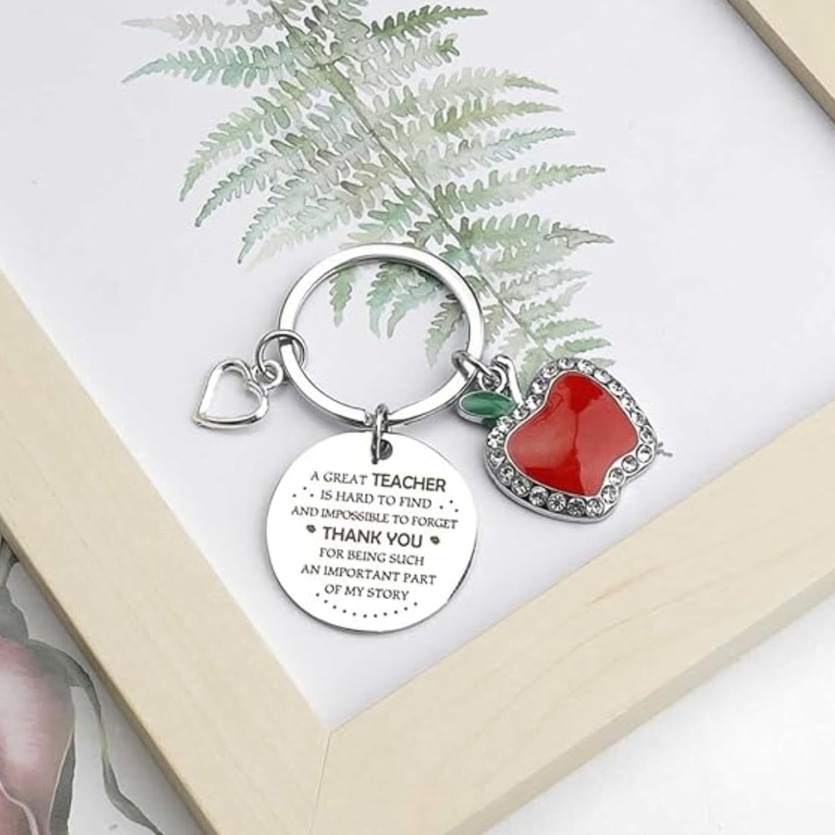 Personalized Teacher Appreciation Keychain, Thank You Gifts for Teachers