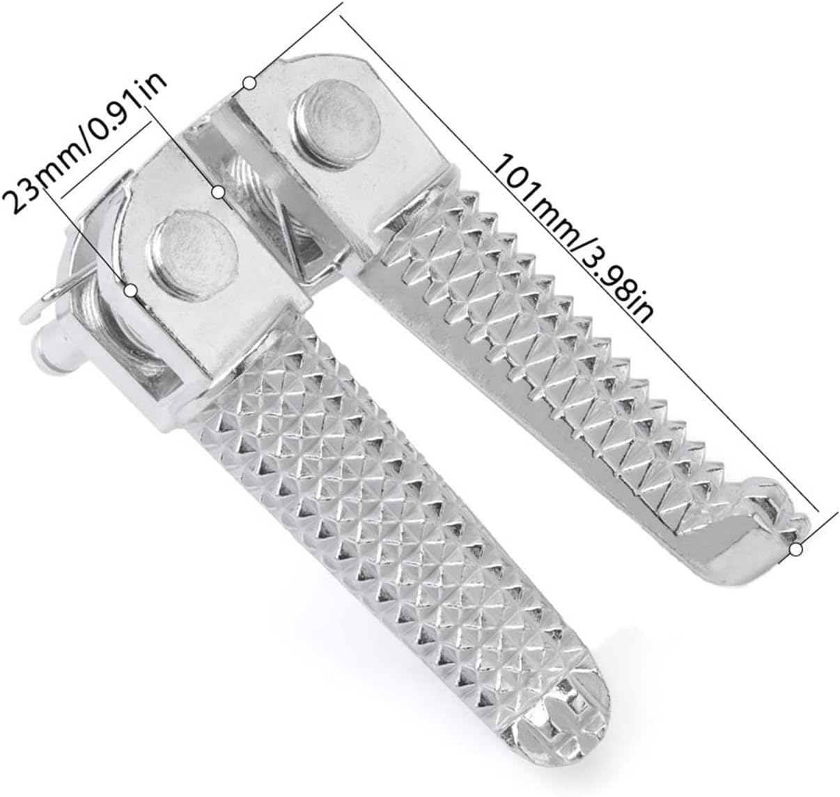 Front Footrest Foot Peg Pedal Compatible with Yamaha YZF R25 R3 MT25 MT03 2014-2023 Motorcycle Bracket (Color : Left Bracket)