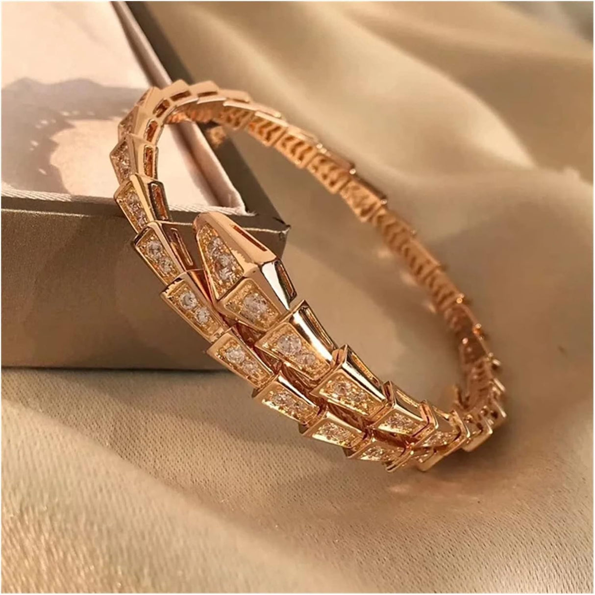 Bracelet Snake Shape Adjustable Bangle Fashion Classic Style Male Lady Couple Wedding Party Gift Bracelet Bracelet Ladies Jewelry