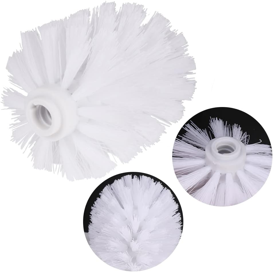 2pcs Toilet Bowl Brush Replacement Head, Universal Toilet Brush Head, Plastic Replacement Toilet Bowl Brush Head, Hotel Home Cleaning Tool Fit for Most of Cleaning Holders