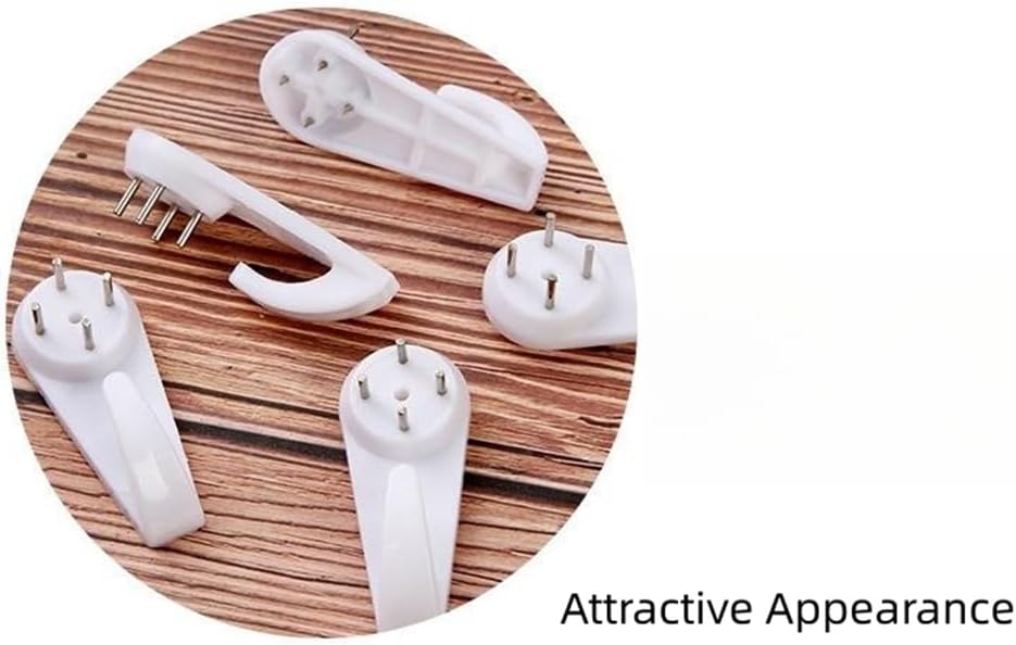 Concrete Wall Hooks,30pcs Invisible Nail Hangers, No Damage Wall Picture Hanger , Powerful Concrete Hard Wall Drywall Picture Hooks Non-Trace Hanging Hook for Picture Photo Frame Clock Hangers