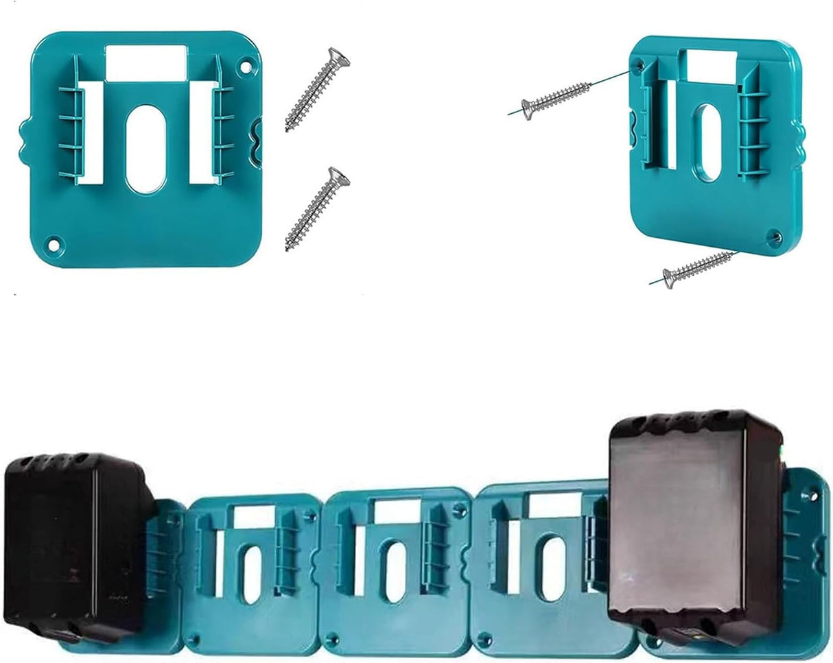 2 Pack m18 Battery Holder compatible with makita 18V Battery Mounts, compatible with makita tools, compatible with makita battery adapter, compatible with makita 18v tools