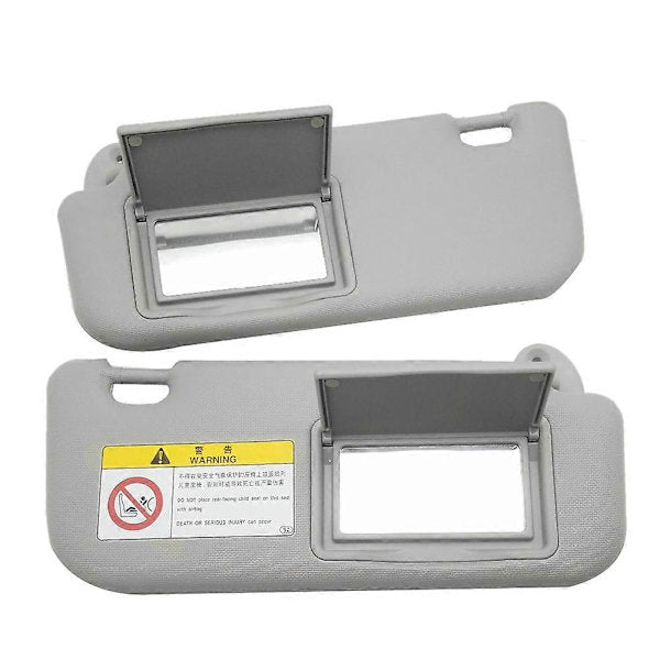 Compatible Car Visor for 2014 2015 2016 2017 with Mirror Gray Accessories 74320-02B21 74310-02K91