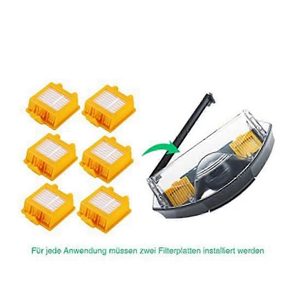 Compatible with iRobot Roomba 700 Series 760 770 780 Spare Parts Brushes Flexible Beater Side Brush HEPA Filter Replacement