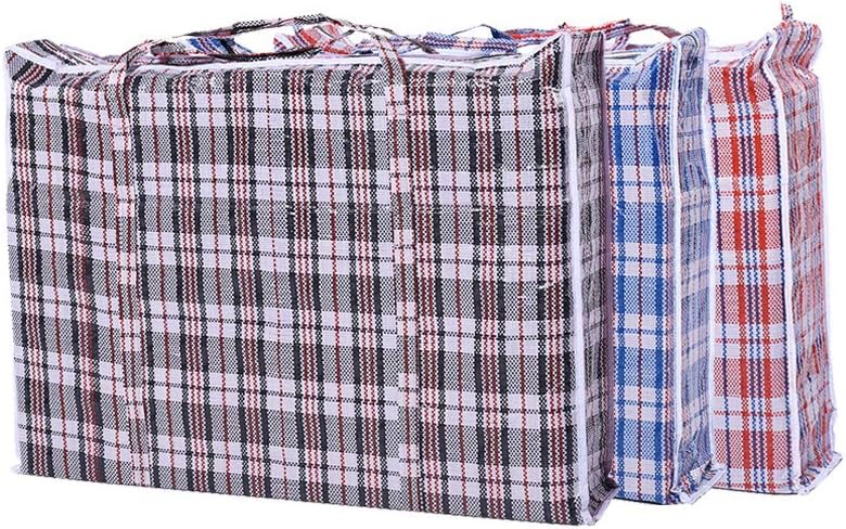Set of 3 Jumbo STORAGE LAUNDRY SHOPPING Bags with Zippers and Handles. Size 27"x25"x5"