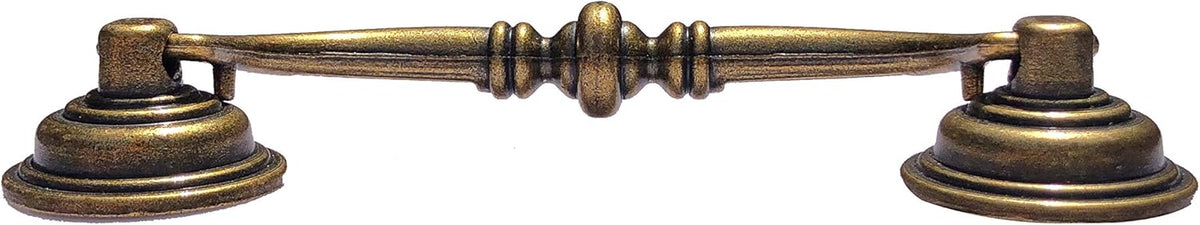 10 Pack 4.25"Hole Center Shabby Chic Drawer Pulls Handles Antique Bronze Kitchen Cabinet Drop Bail Pulls Handles (108mm/Antique Brozne)