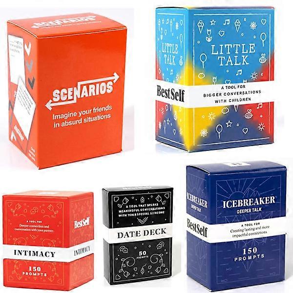 BestSelf Intimacy Games Conversation Starters for Couples - Relationship Building Card Games for Parties, 150 Cards