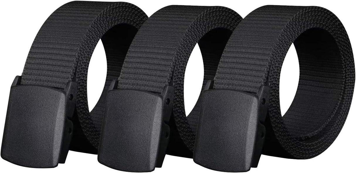 Nylon Military Tactical Belt 3 Pack, Military Hiking Rigger, Men's belt made of nylon mesh belt,Breathable comfortable