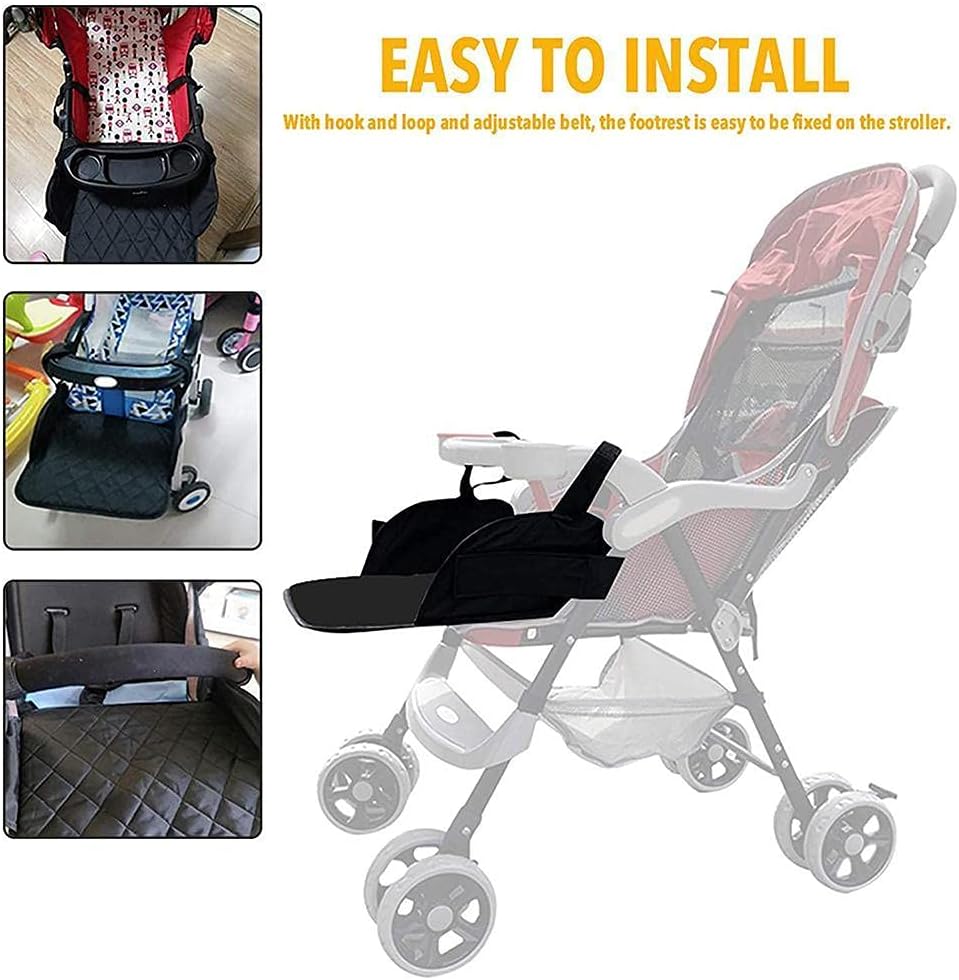 Baby Stroller Footrest, Universal Stroller Footstool Extension Foot Rest for Foot Support Accessory
