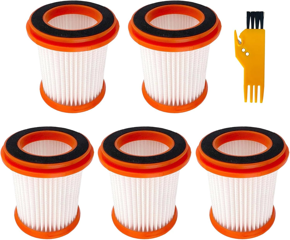 HEPA Filters for Voweek VW-VC08,for Moosoo XL618 Pro Vacuum Cleaner, 5 Pack Replacement Filter