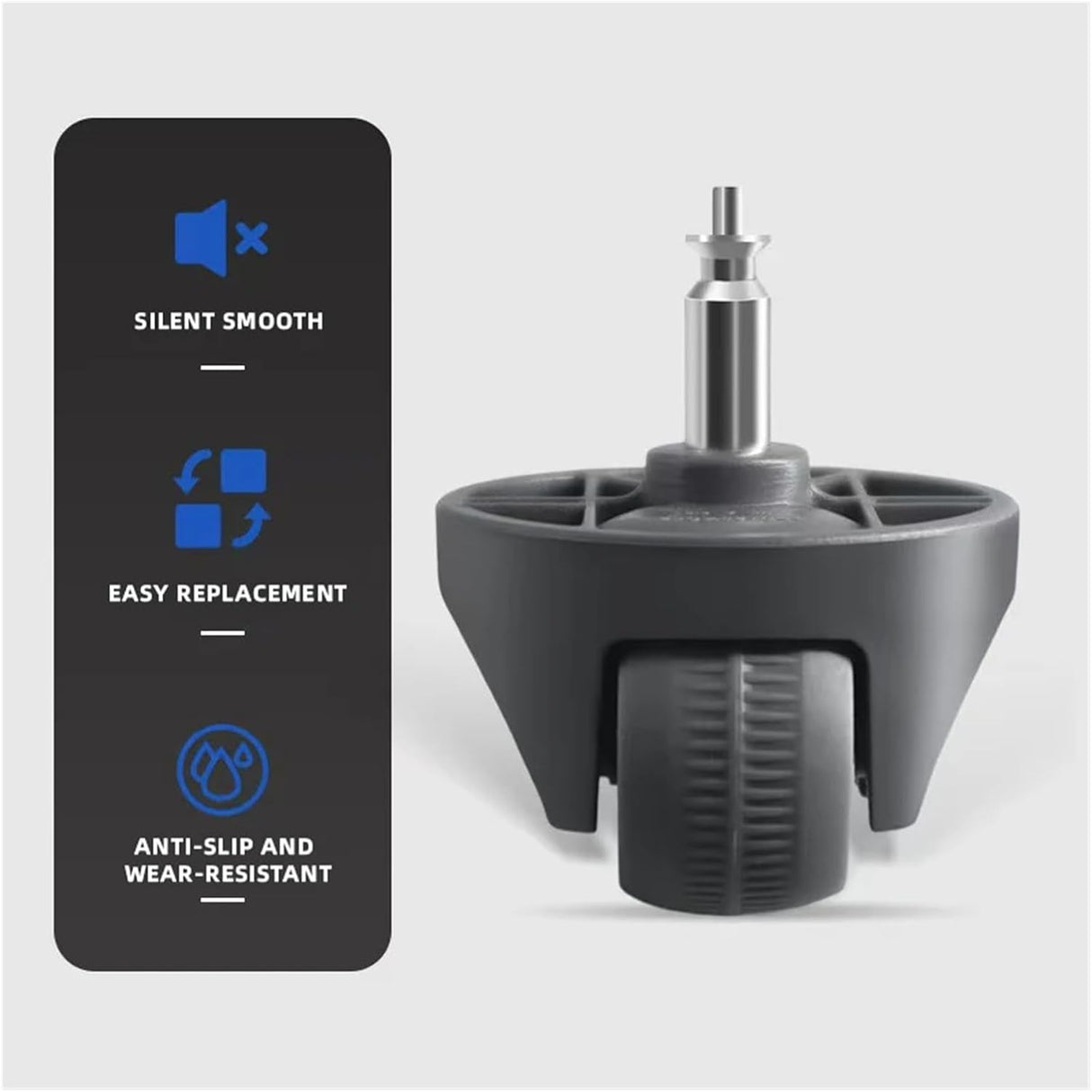 Front Wheels Compatible with Narwal J4 / Freo X Ultra / J4 Lite / J5 / Freo Z Ultra Robot Vacuum Cleaner Spare Parts
