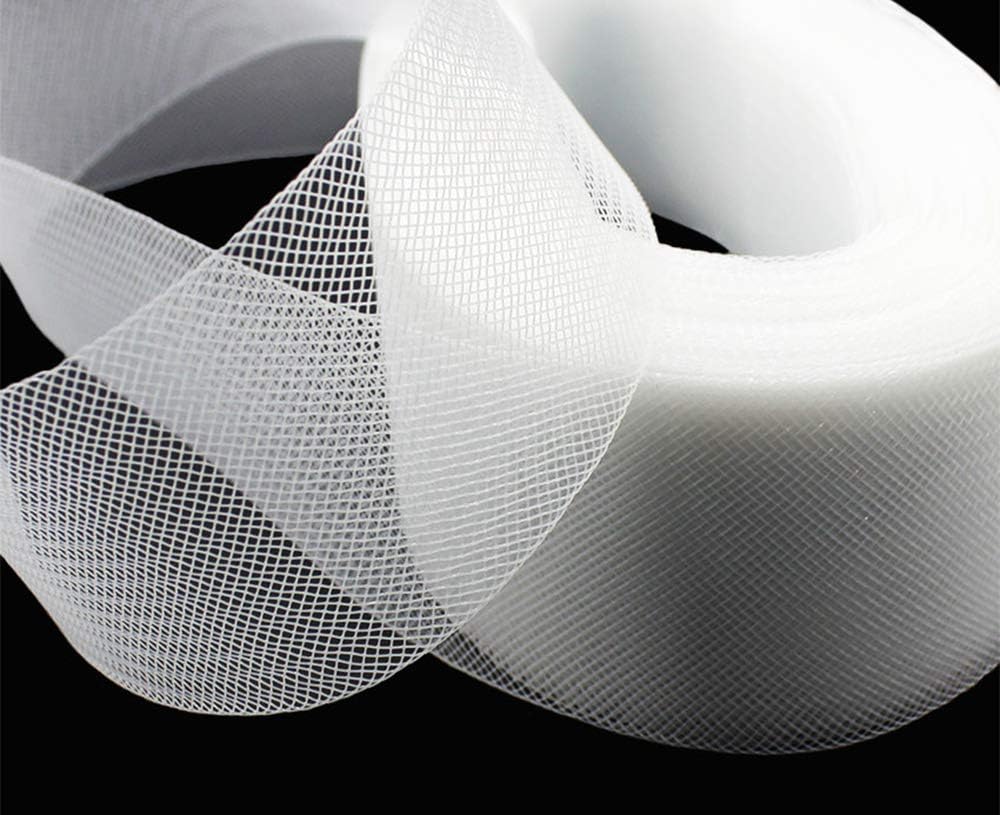 2 inch Wide Polyester White Horsehair Braid, Selling Per Roll/ 50 Yards