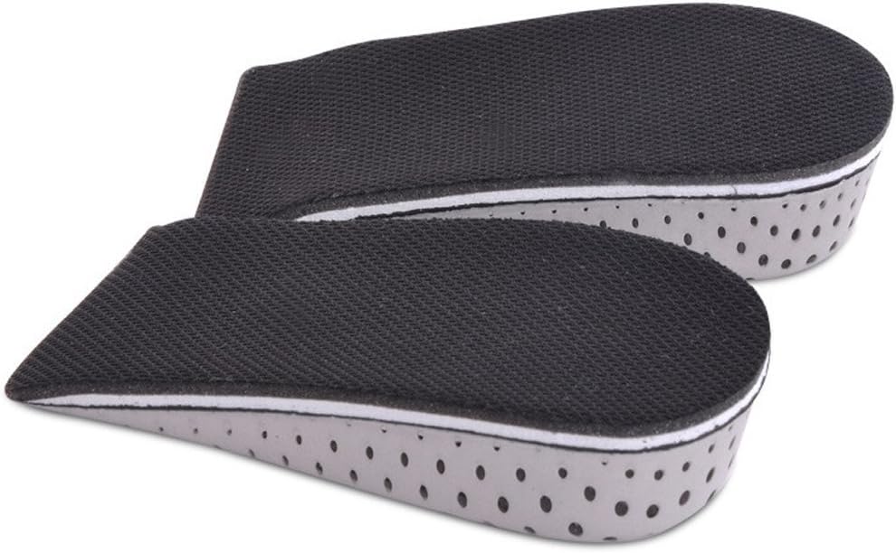 Guithia Memory Foam Invisible Height Increasing Insoles Elevator Heel Lift Shoe Pad 3.3CM