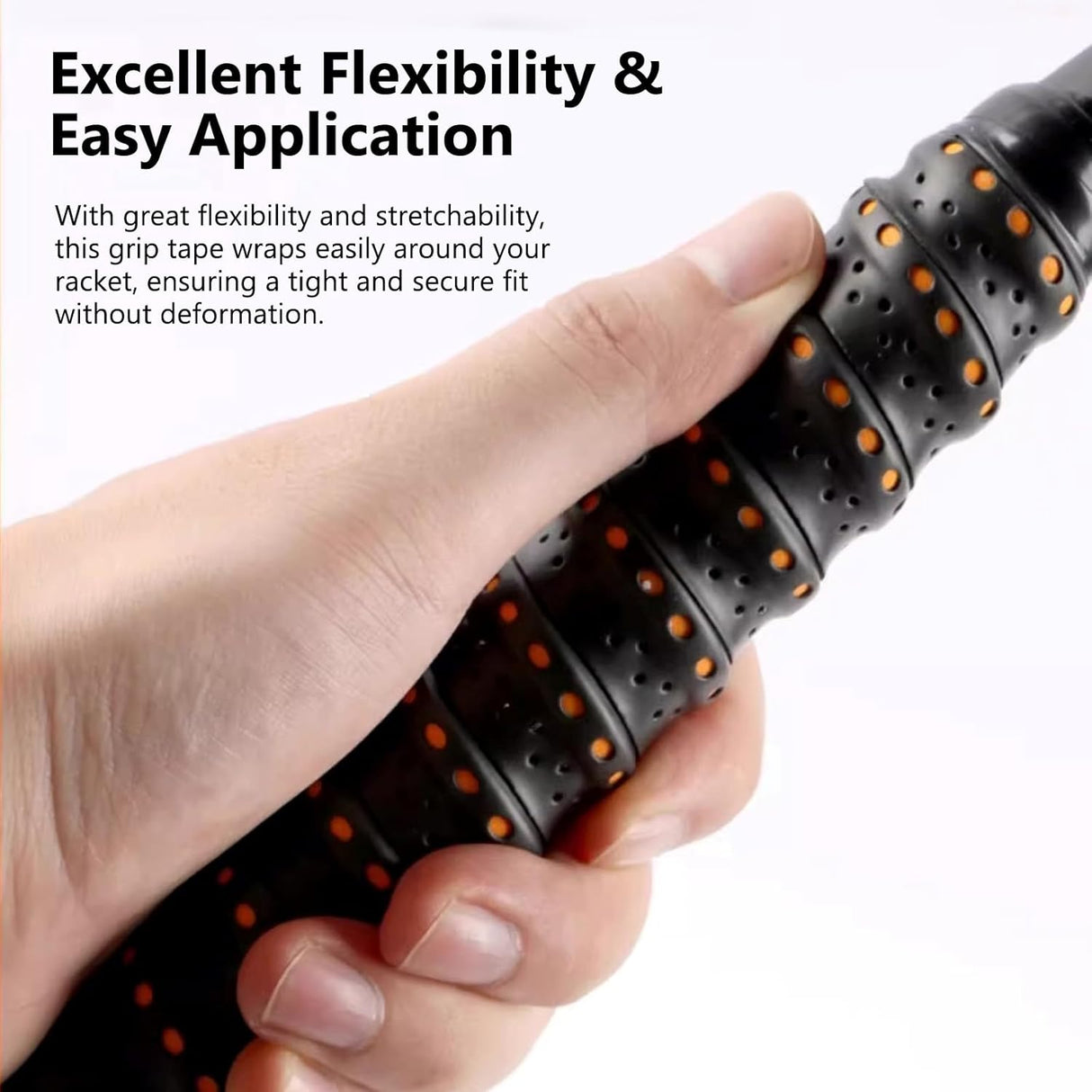 5PCS Tennis Racket Grip Tape, Racket Overgrip Tape That Stays Dry & Absorbs Sweat with Velvety Comfort. for Tennis Rackets,Fishing Rods.Wrap Your Racquet for High Performance