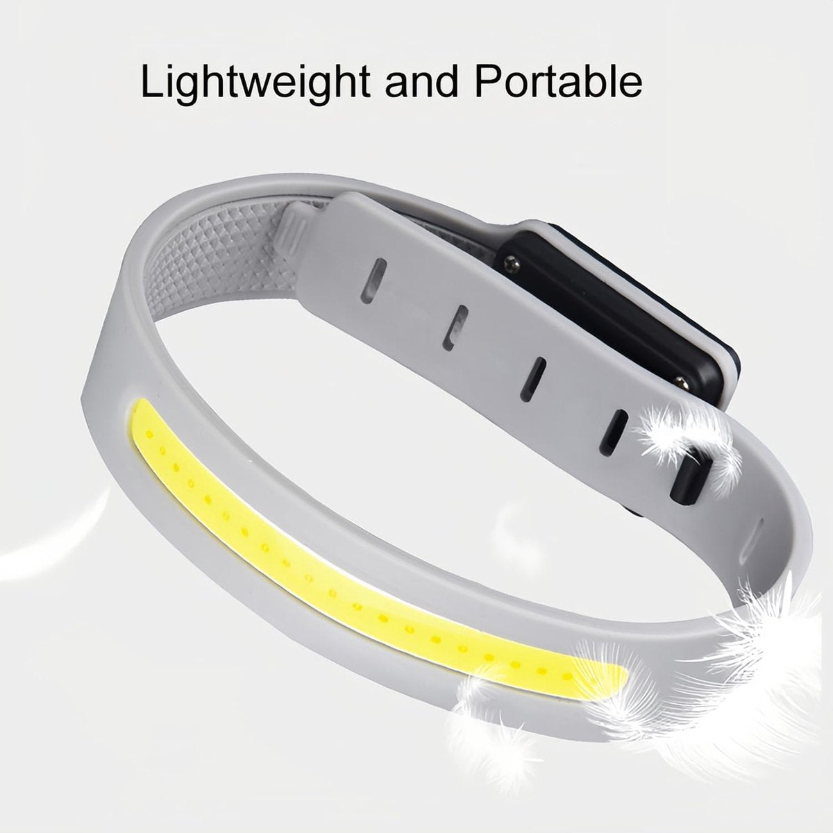Lamp - Running Lamp - Bicycle Lamp - With reflective arm and wrist strap - 3 light modes - Rechargeable - Flashing outdoor lamp, a safe choice for running, jogging, cycling and walking in the dark.