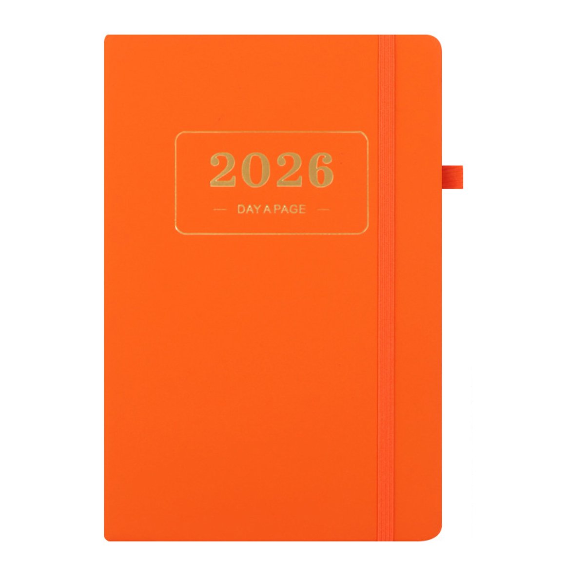 2026 Daily Planner – 2026 Adult Agenda – 1 Day on 1 Page – 365 Day Planner & Notebook – 14.0*20.8cm – Orange